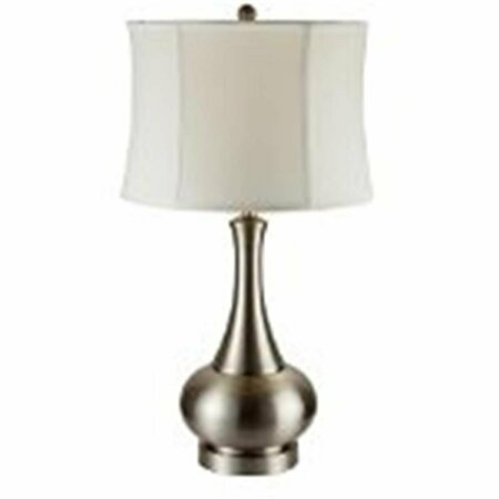 CLING 30 in. Brushed Silver Urn Table Lamp CL3122380